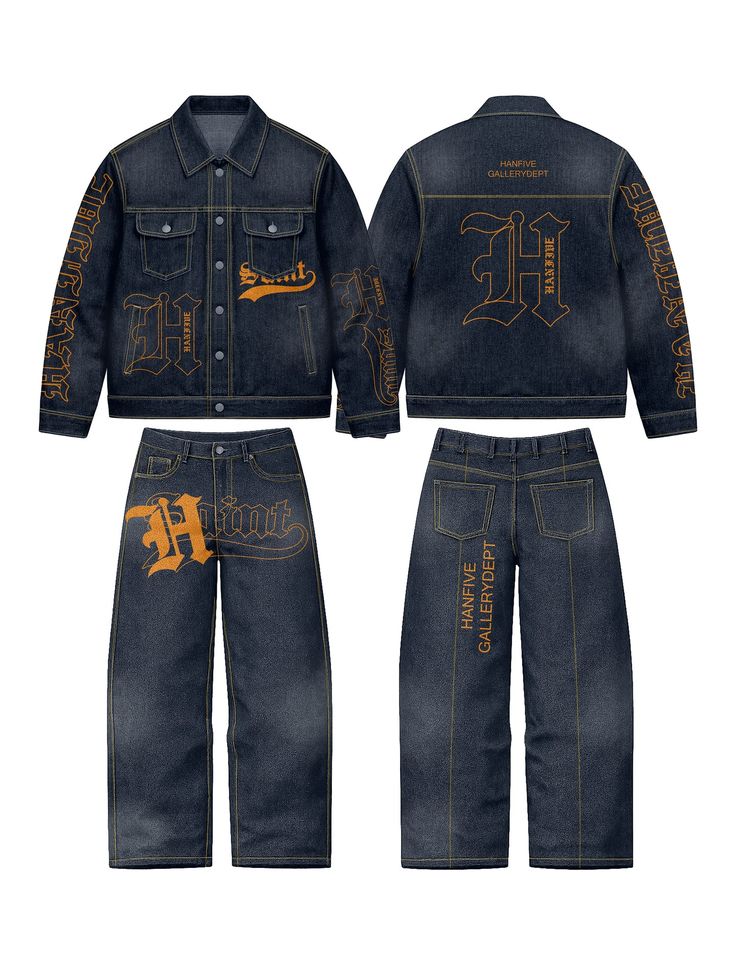 DARK DENIM SET